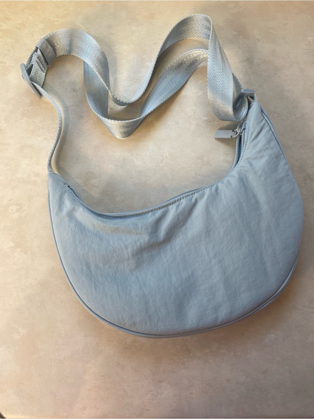Aritzia Sunday Best Phoebe Mini Shoulder Bag Nylon Dew Blue